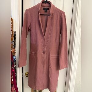 Tahari Blush/Dusty Rose Pink Coatigan